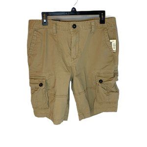 Aeropostale Men's Stretch Khaki Cargo Shorts